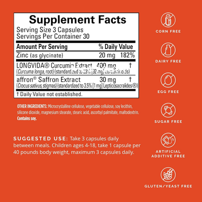 MedYouth | Saffron Advanced Mood Complex + FREE Omega-3 Bottle