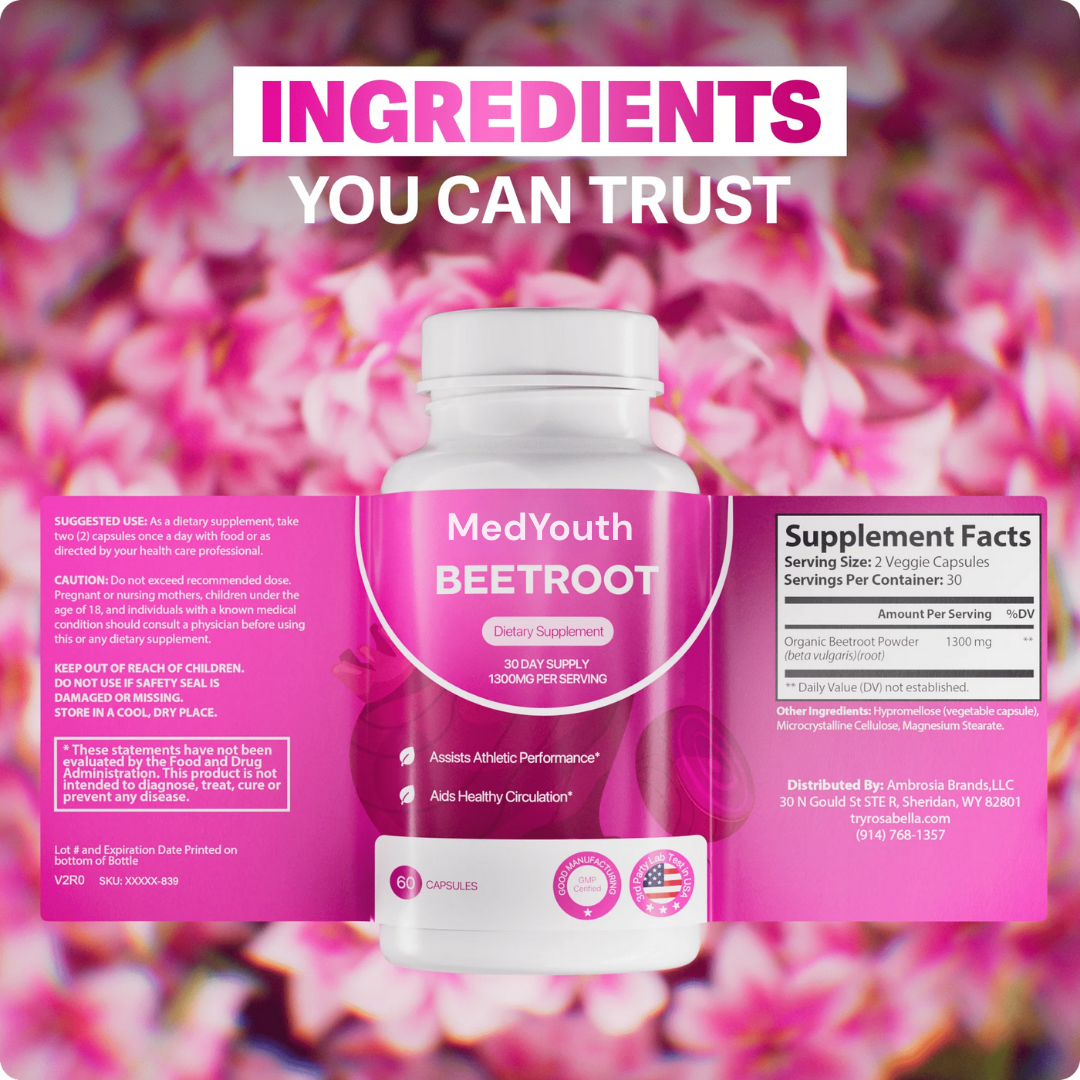 MedYouth | Organic Beet Root Capsules